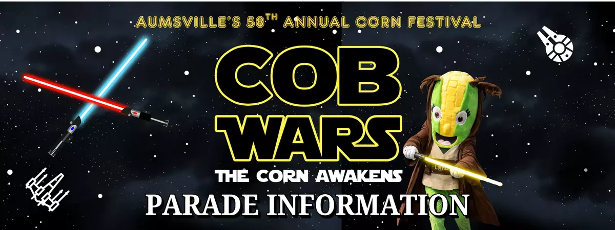 Cob Wars Parade Information Website Banner