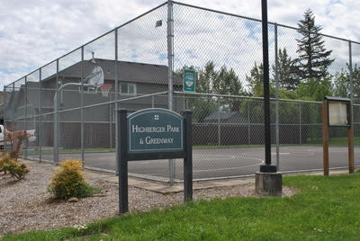park entrance with sign